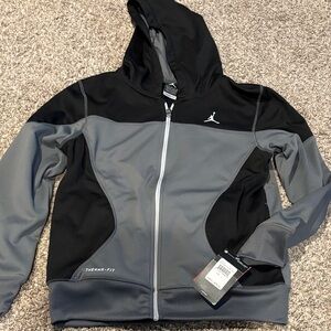 Jordan Men’s Black & Gray Therma-Fit Zip Hoodie